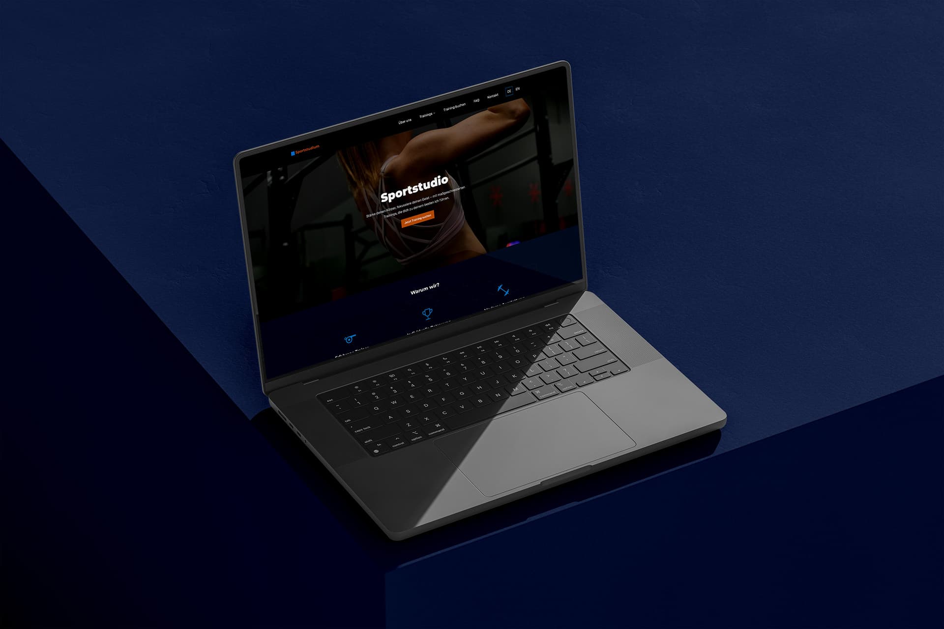 Website-Template für Fitness- oder Sportstudio